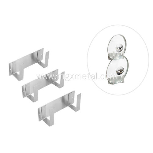 Gas Pipelines Mounted Brackets Stainless Steel Wall Mount Pan Cover Storage Holder Supplier